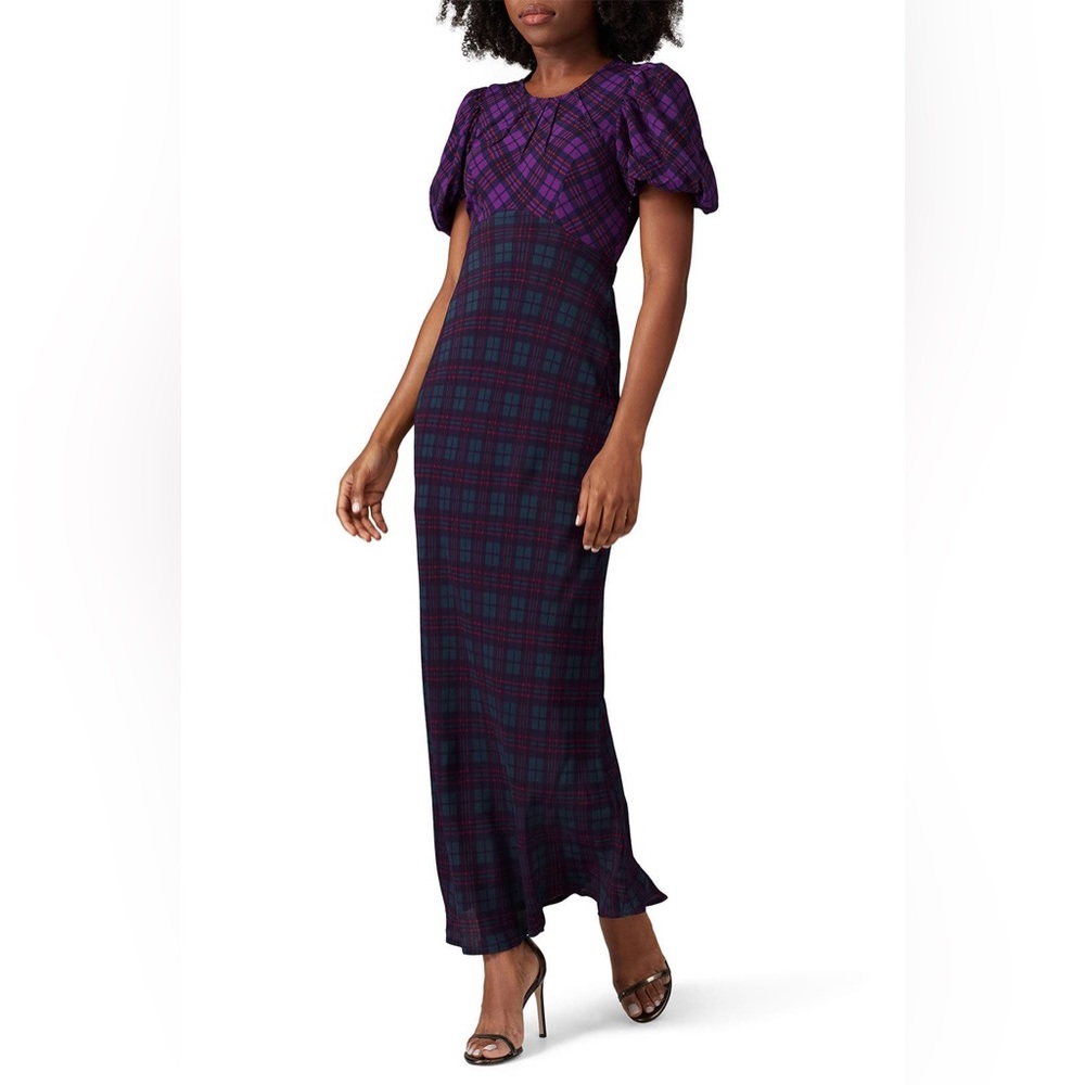 Two toned Plaid Cher Maxi Dress from Rahi
